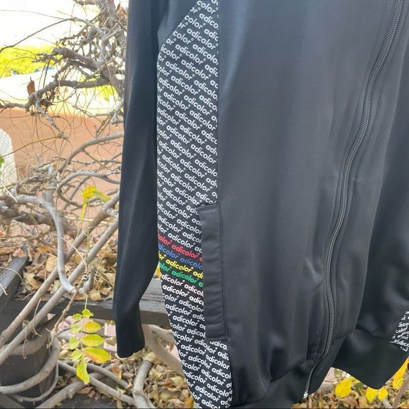 ADIDAS ORIGINALS BK5 Adi-Color Black Series DaVinci zip up track jacket. Size S - Picture 4 of 11